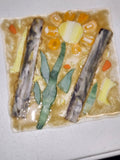 Fused Glass Art 6 Inch Plate - various scenes and colors