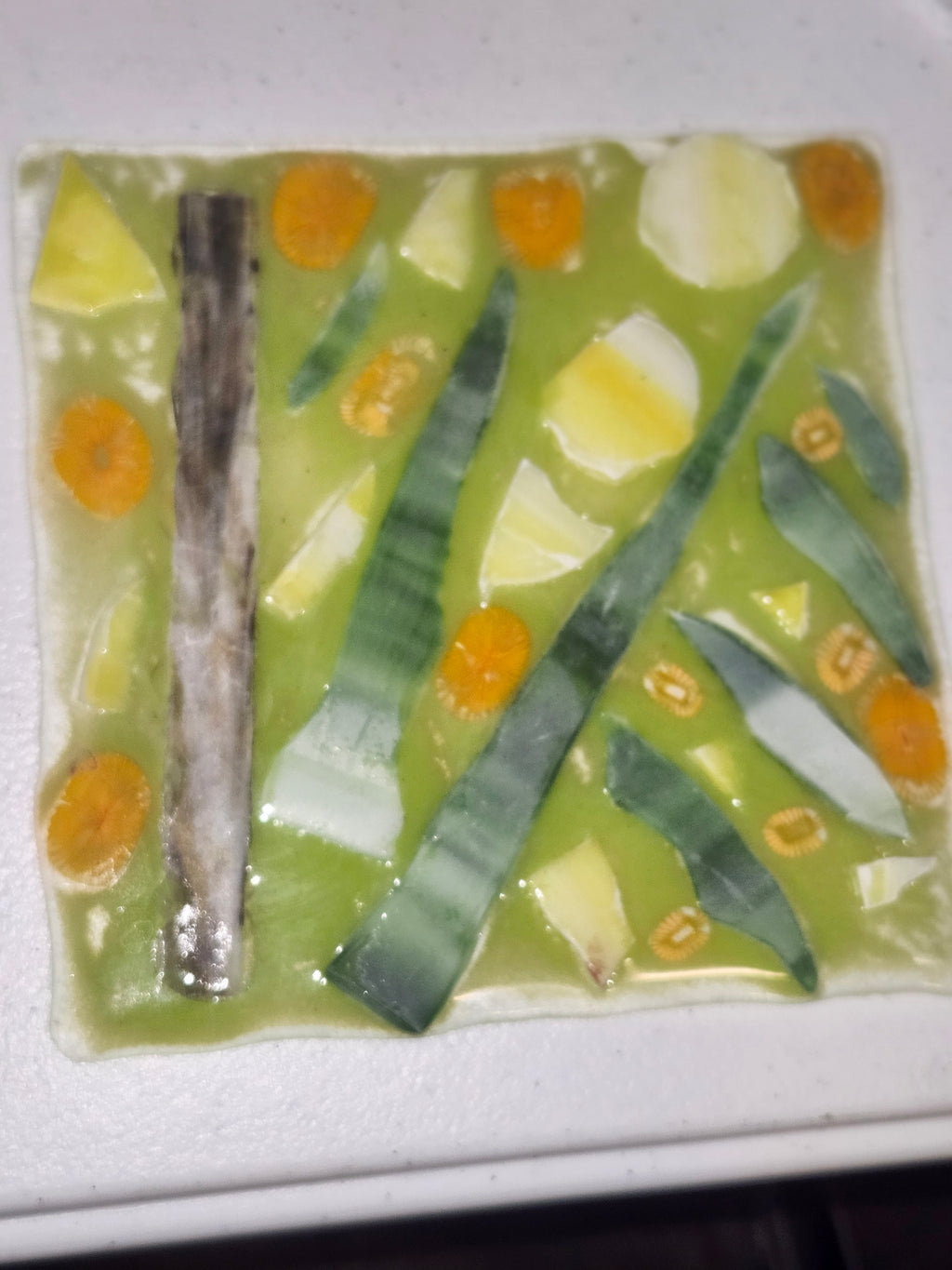Fused Glass Art 6 Inch Plate - various scenes and colors