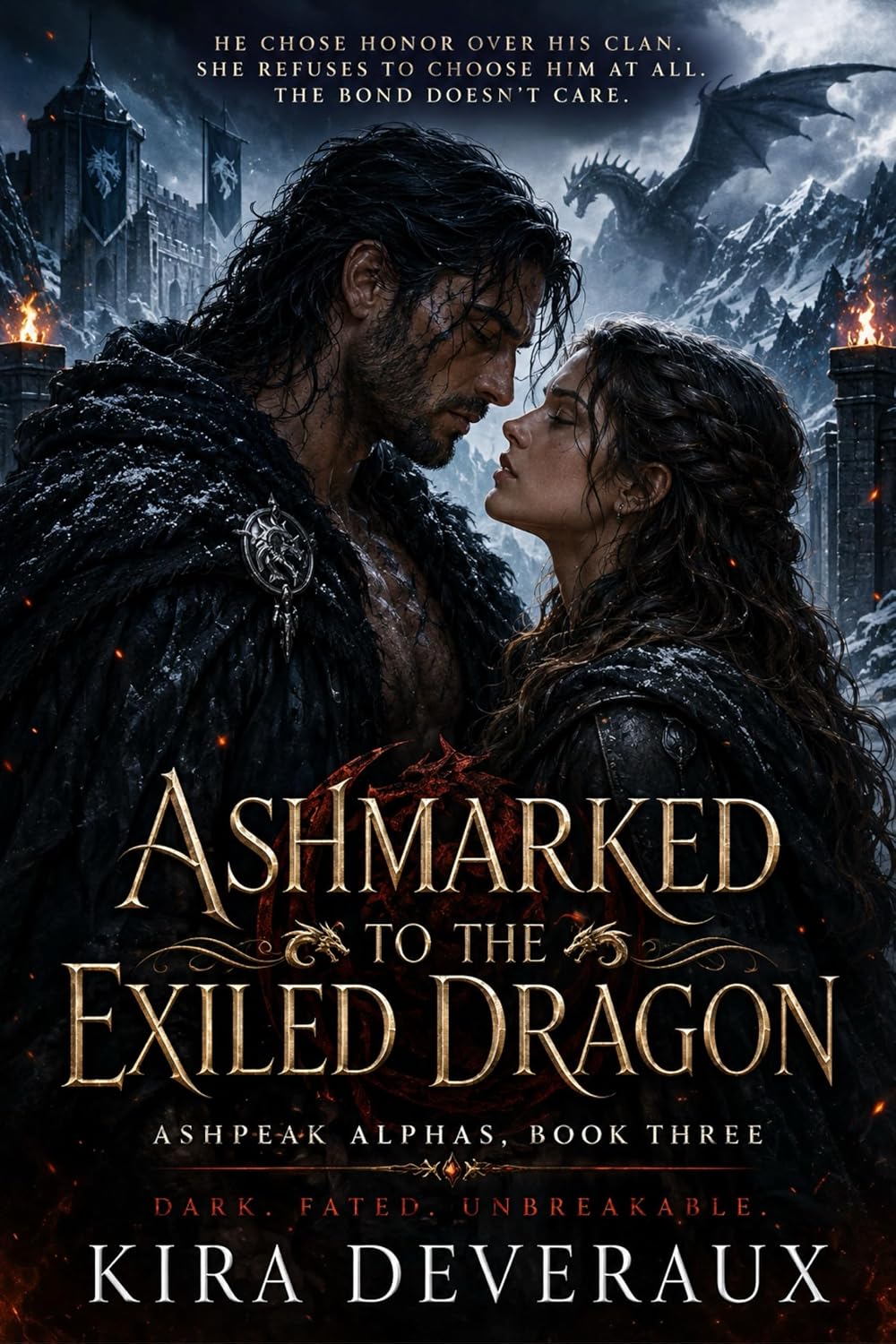Ashmarked to the Exiled Dragon by Kira Deveraux
