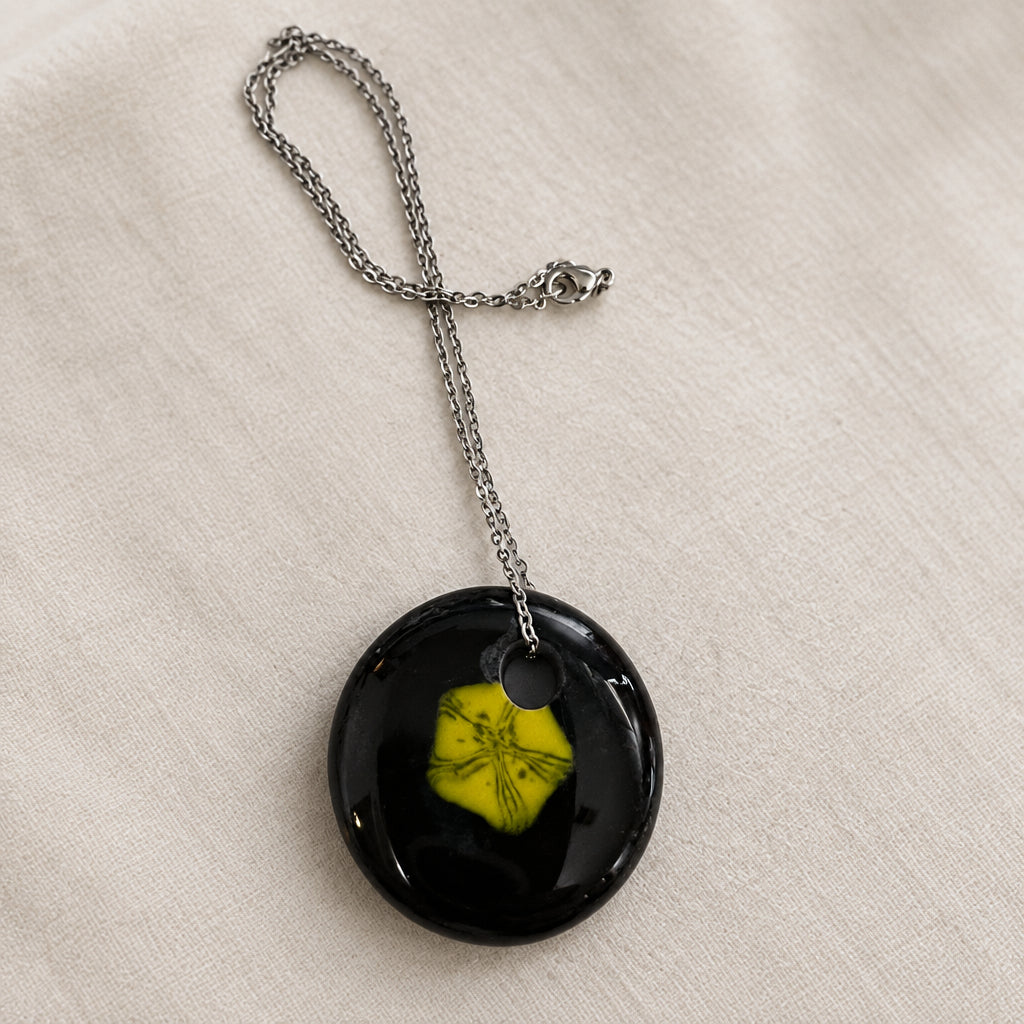 Handcrafted Fused Glass Circle Necklaces