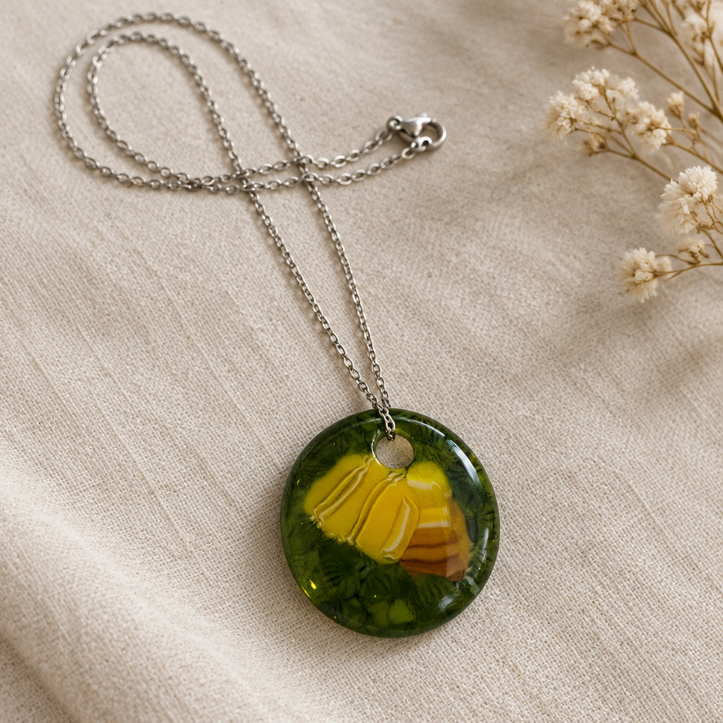Handcrafted Fused Glass Circle Necklaces