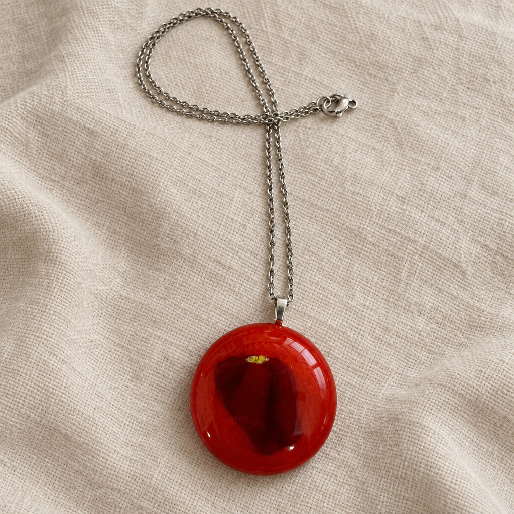 Handcrafted Fused Glass Circle Necklaces