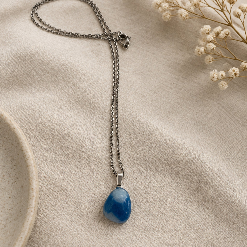 Handcrafted Fused Glass Small Teardrop Necklaces