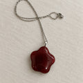 Handcrafted 1-Inch Fused Glass Sunflower Necklaces