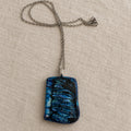 Handcrafted 1-Inch Irregular Geometric Fused Glass Necklaces