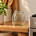 Half Pint Clear Slumped Jar
