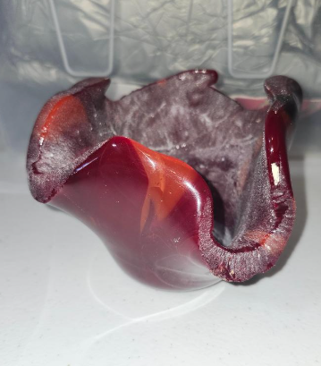 Handmade Fused Glass Slumped Vessel / Candle & Accent Holder