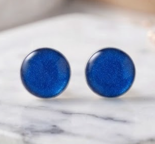 Small Stud Earrings - Mixed Colors (Pair)