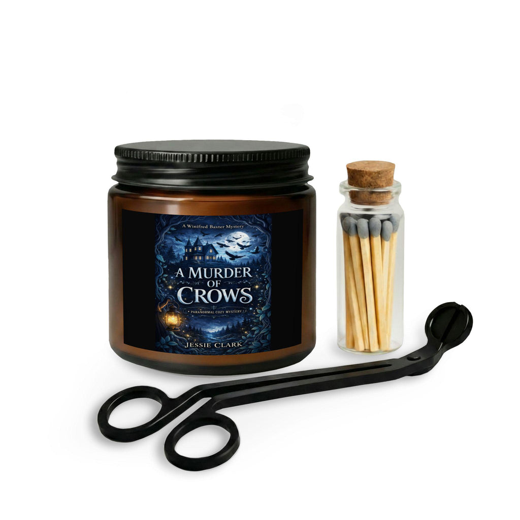 A Murder of Crows Candle Set with Matches and Wick Trimmer
