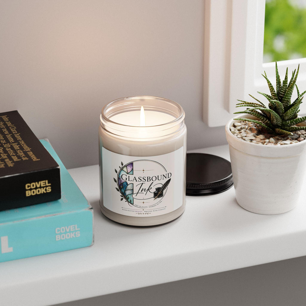 Glassbound Ink Logo Candle, Soy Scented Jar