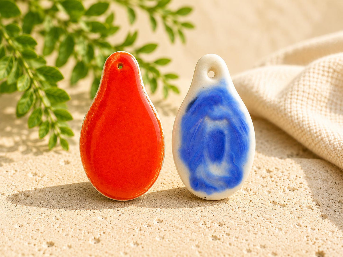 Handcrafted Fused Glass Virgin Mary Necklace