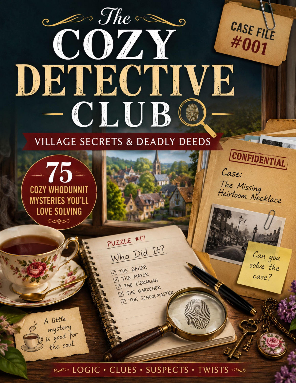 The Cozy Detective Club by Jessie Clark | Cozy Mystery Puzzle Book PDF Download